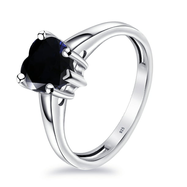 ring made of silver branches with leaves and sapphire. Gift for a woman